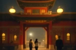 《雾港夜航》码头集装箱夜景的悬疑片剧照