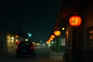 《冬日来客》门廊前落雪的旧藤椅