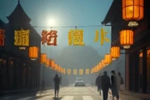 《第七次日落》太空舱舷窗外橙红色恒星画面